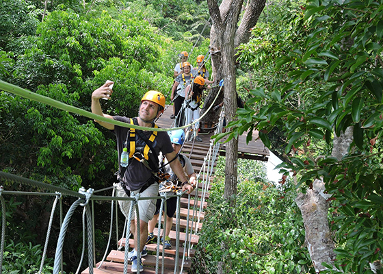 ATV Bike + Ziplines Adventure