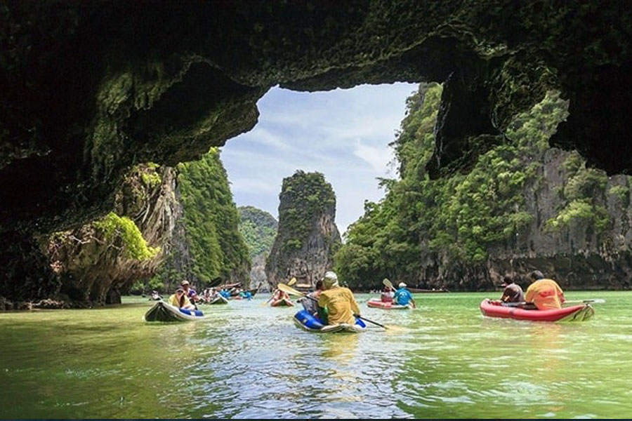 Private  James Bond Islands Tour Long Boat